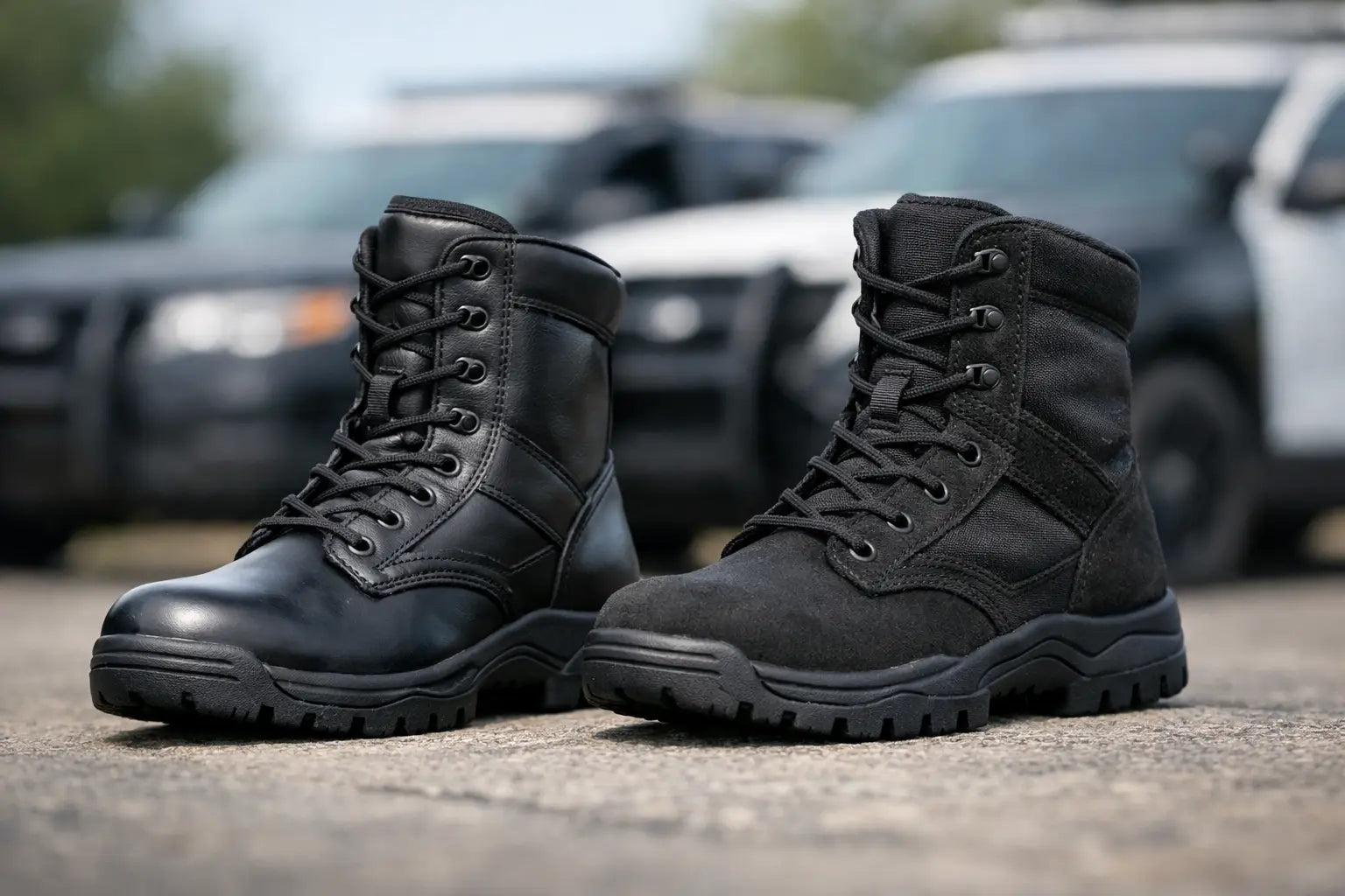 Leather vs Fabric Patrol Boots for Duty Use