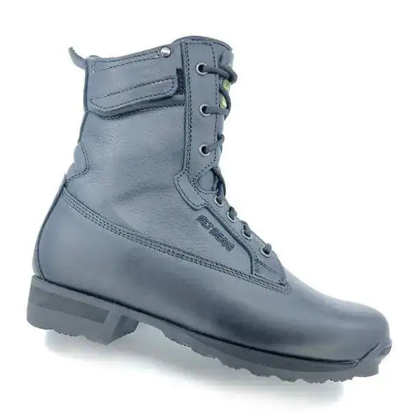 Altberg Falcon Pilot Black Boot MK3 in size 9 1/2 wide, featuring a durable leather and Cordura upper with improved lace stowage and reduced seams. from John Bull Clothing