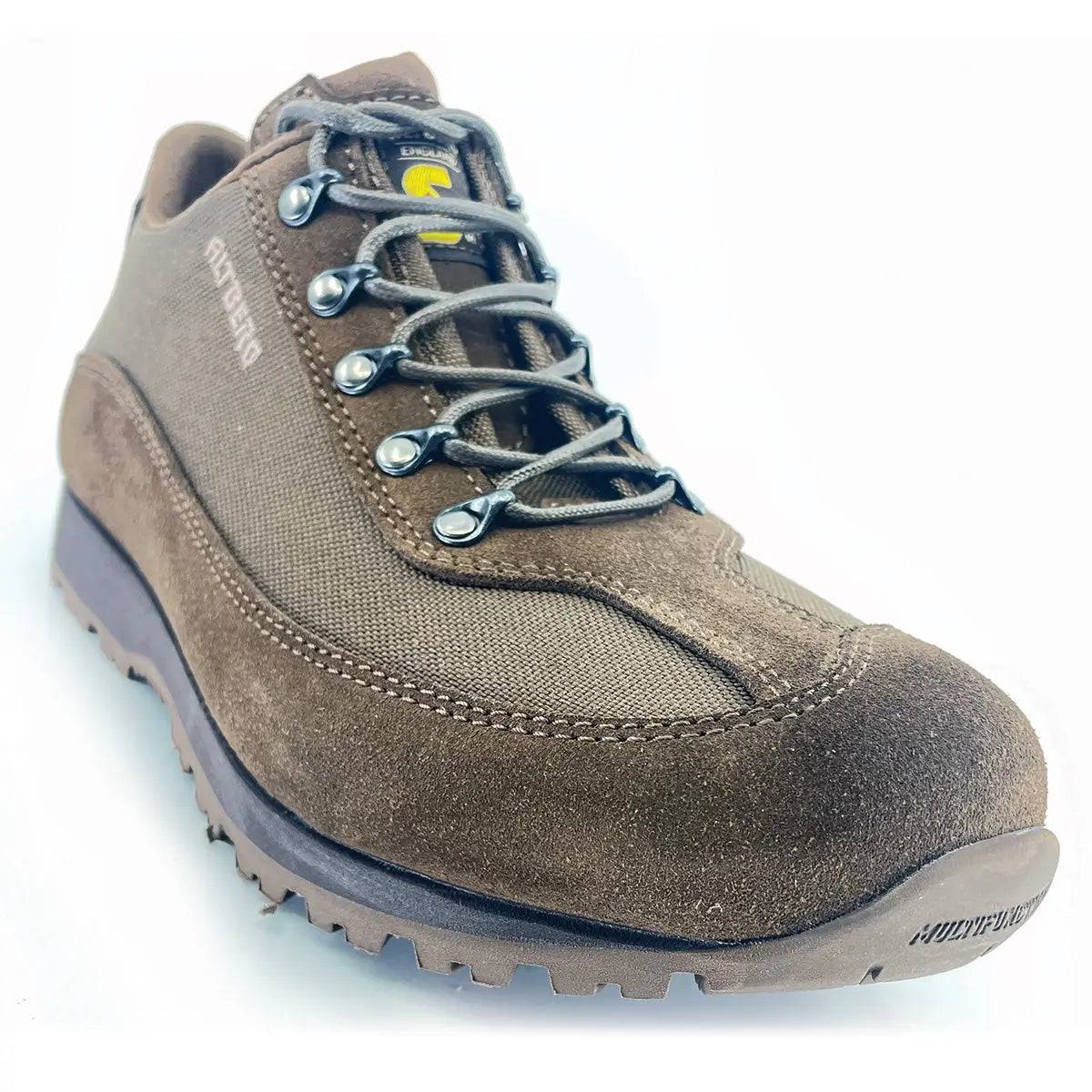 Altberg Samarkland Lightweight Travel Shoe in brown, featuring a durable Cordura and suede upper with a rugged sole for outdoor adventures.