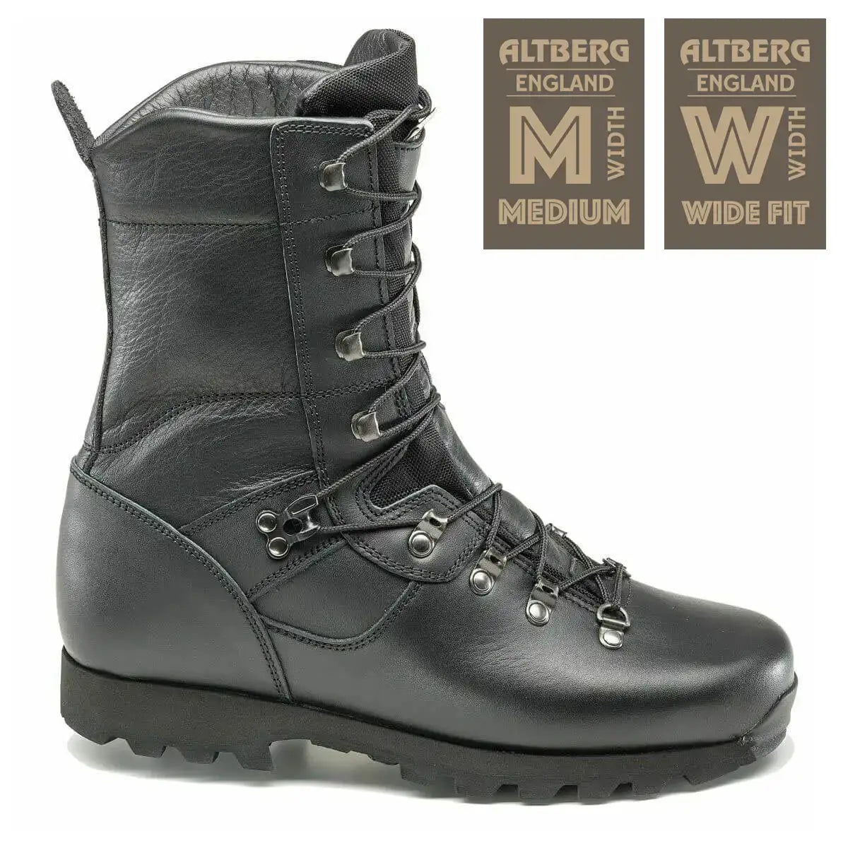 Altberg Sneeker Microlite Medium Fit Boot in Black with Medium-Wide Fitting Option from John Bull Clothing