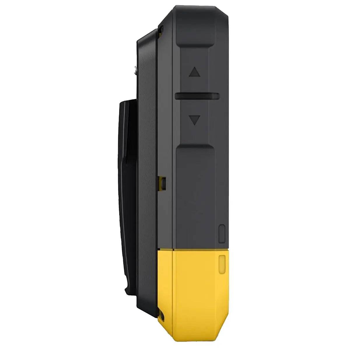 Garmin eTrex SE Handheld GPS Device side profile, highlighting its durable design and easy-to-use navigation buttons for outdoor use.