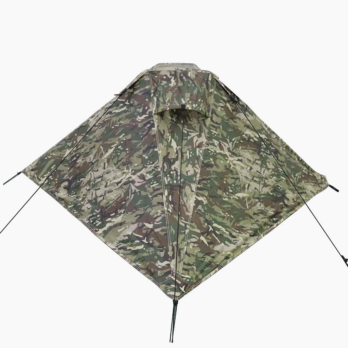 Highlander Blackthorn 1-Person Lightweight Camo Tent - Front View