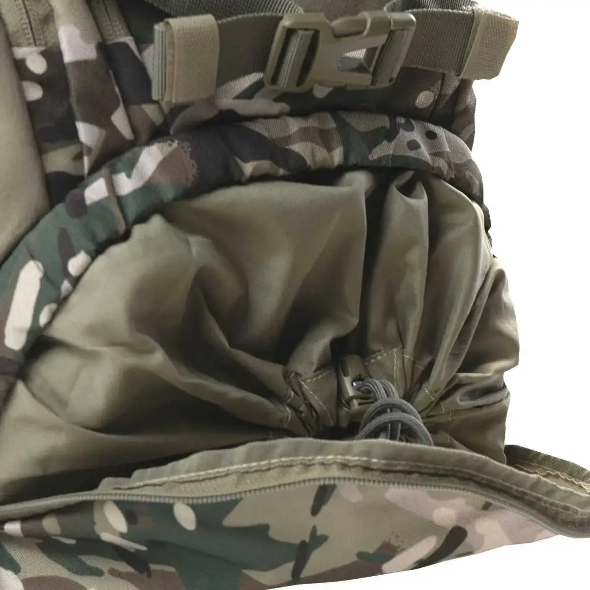 Interior of Highlander Eagle 3 40L Daysack with spacious main compartment, mesh pockets, and organizational features for outdoor gear storage - SKU: JB0795