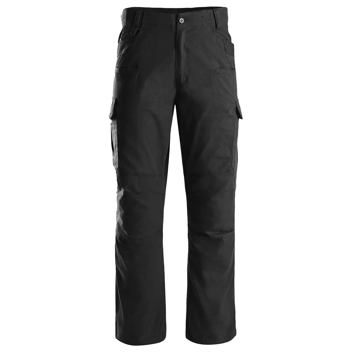 Highlander Magnum Teflon Trousers in black, featuring durable ripstop fabric and multiple utility pockets for activewear performance.