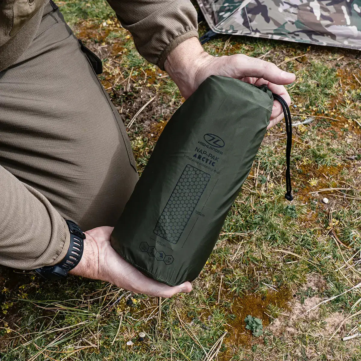 Highlander Nap-Pak Inflatable Mattress for Camping Comfort