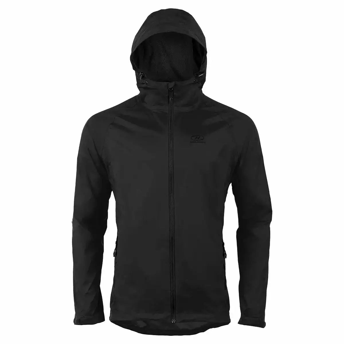 Highlander Stow and Go Waterproof Jacket Highlander Black from John Bull Clothing
