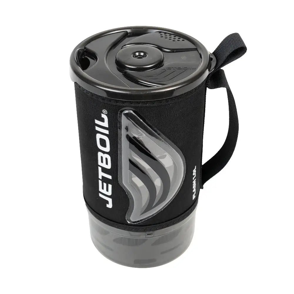Jetboil Flash 1.0L insulated cooking cup with lid, designed for efficient heat retention and easy portability. from John Bull Clothing