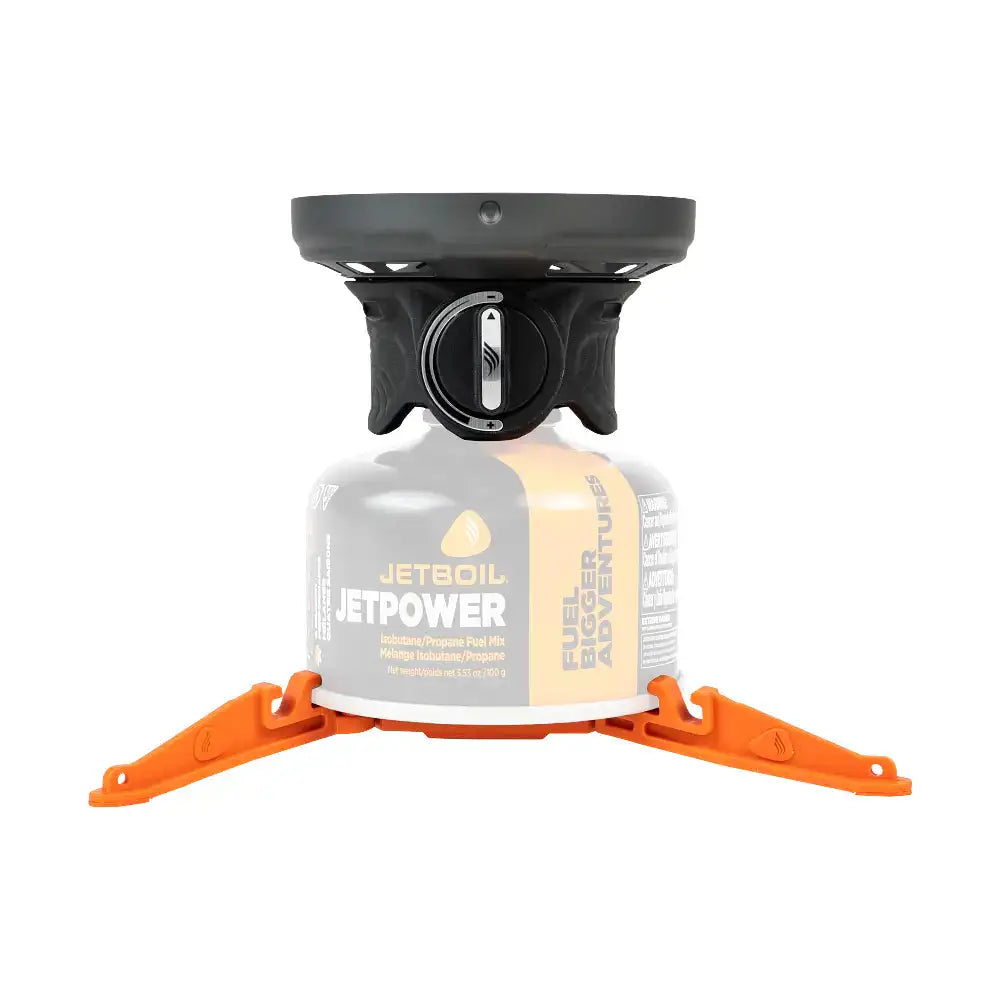 Jetboil Zip stove with adjustable control and fuel canister from John Bull Clothing