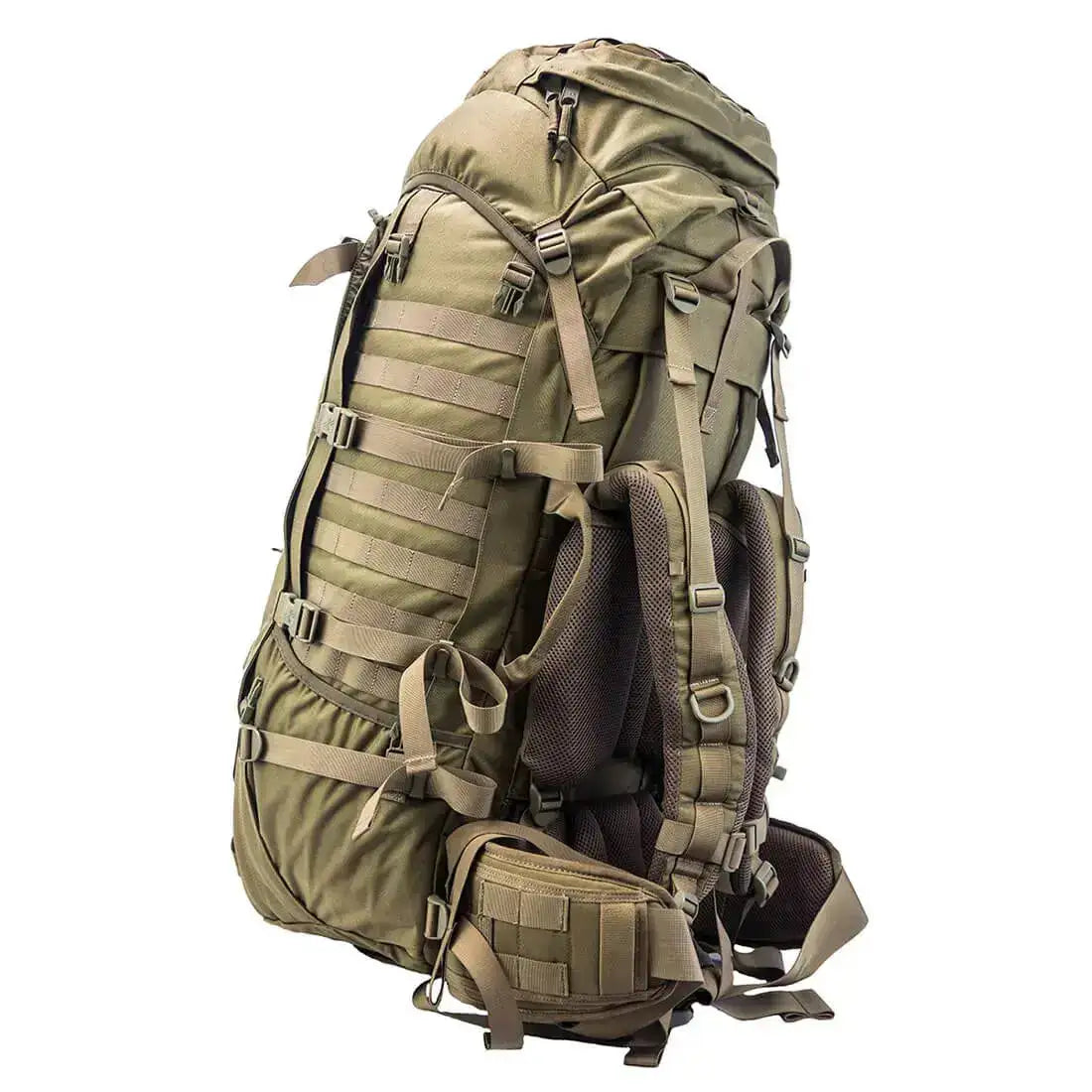 Karrimor SF Predator 80-130 PLCE Rucksack Coyote Rear Side from John Bull Clothing