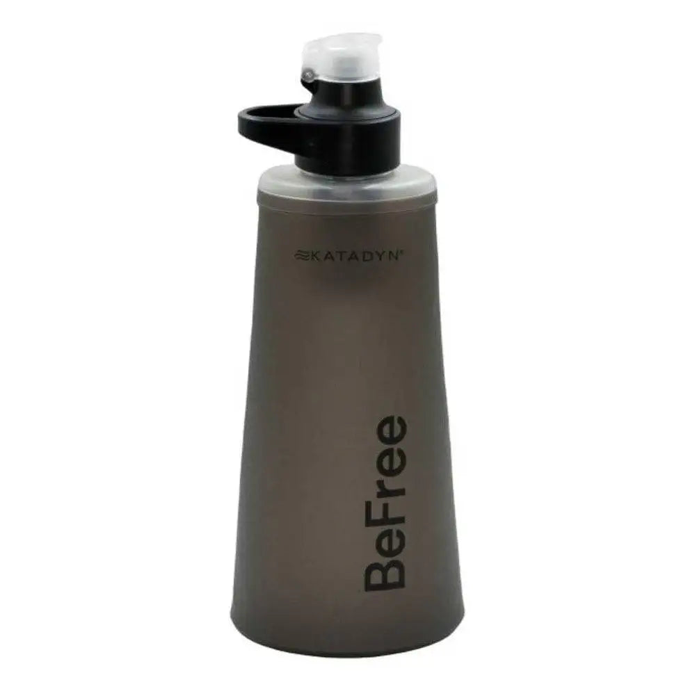 Tactical Black Katadyn BeFree AC Water Filter Bottle 1.0L, compact and durable for hiking and camping hydration needs. Black from John Bull Clothing