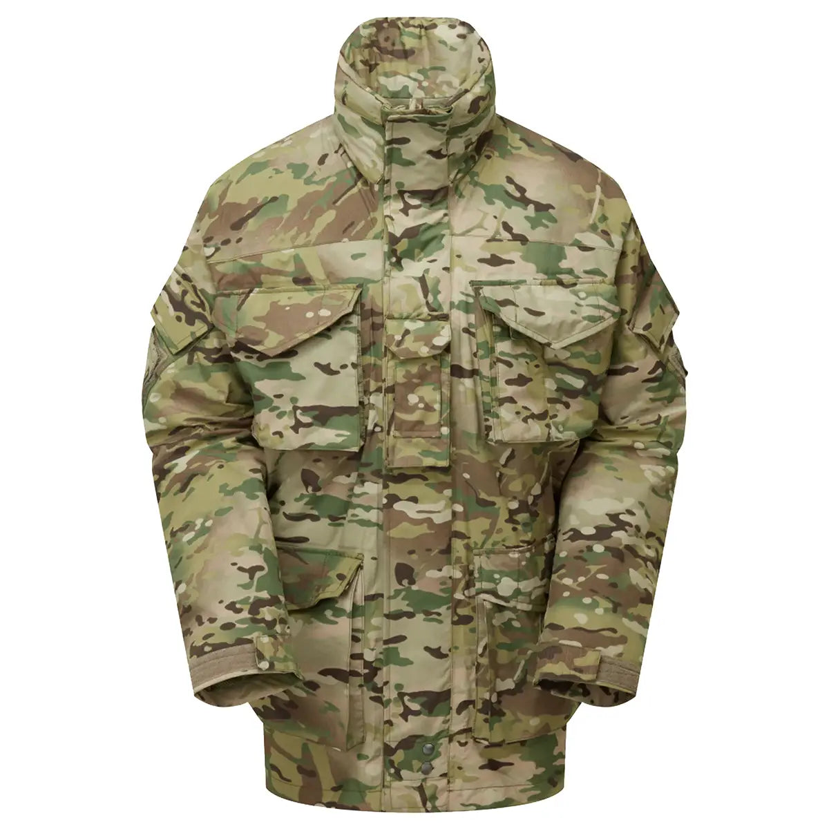 Keela Mk6.0 Waterproof Smock Jacket Multicam - Camouflage military jacket with multiple pockets and high collar