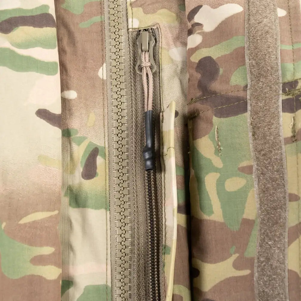 Keela Mk6.0 Waterproof Smock Jacket Multicam with front zipper and pocket detail