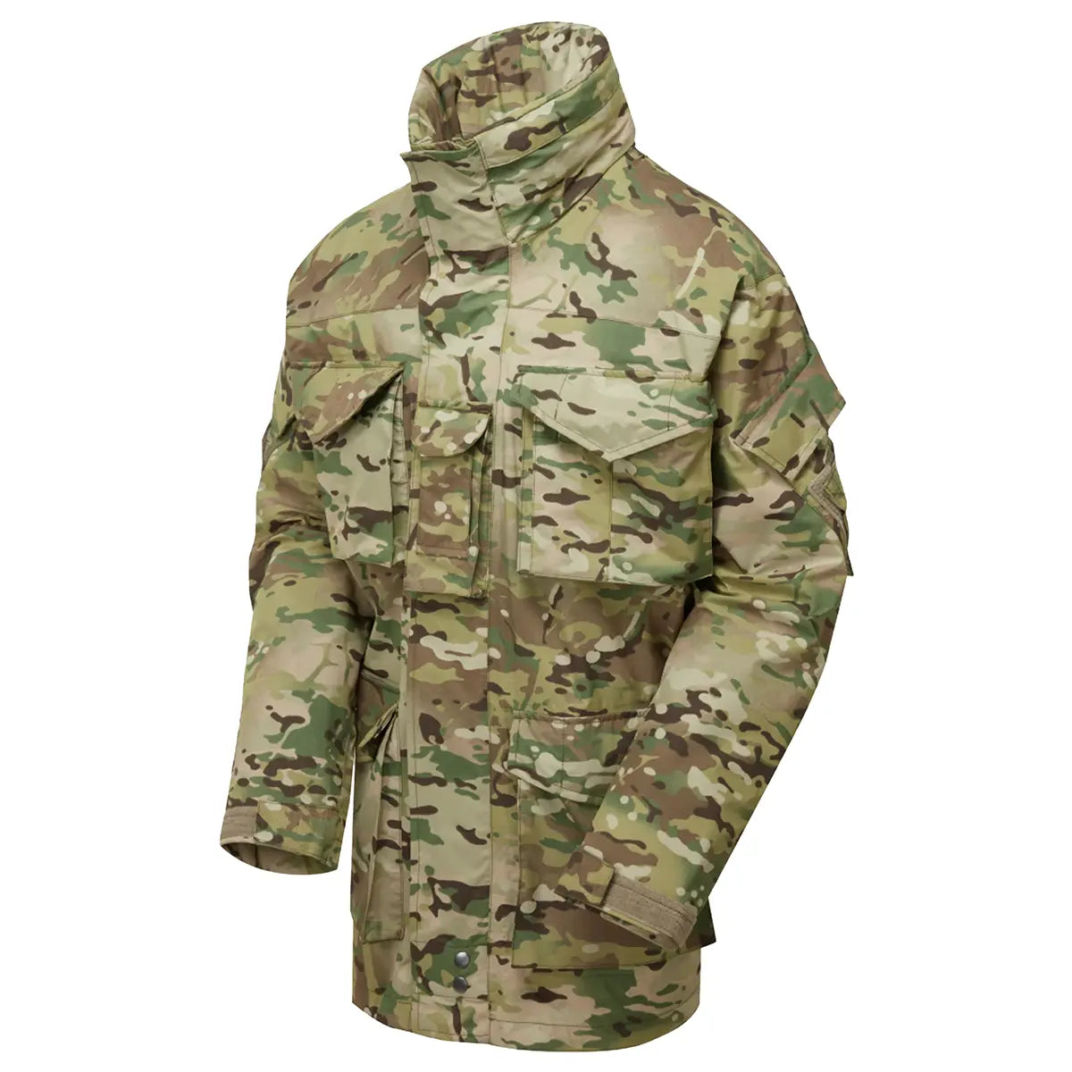 Keela Mk6.0 Waterproof Smock Jacket Multicam - Camouflage military jacket with high collar and multiple pockets