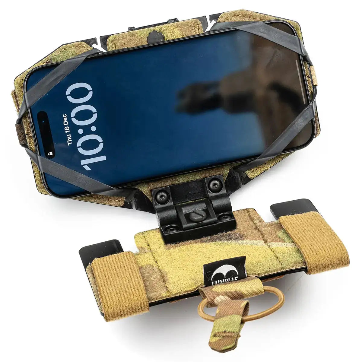 Luminae ATAK EUD Phone Mount Pouch Multicam Camo phone holder with adjustable straps for tactical gear from John Bull Clothing