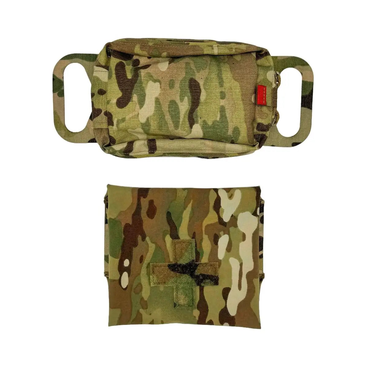 Camo tactical first aid kit with medical supplies