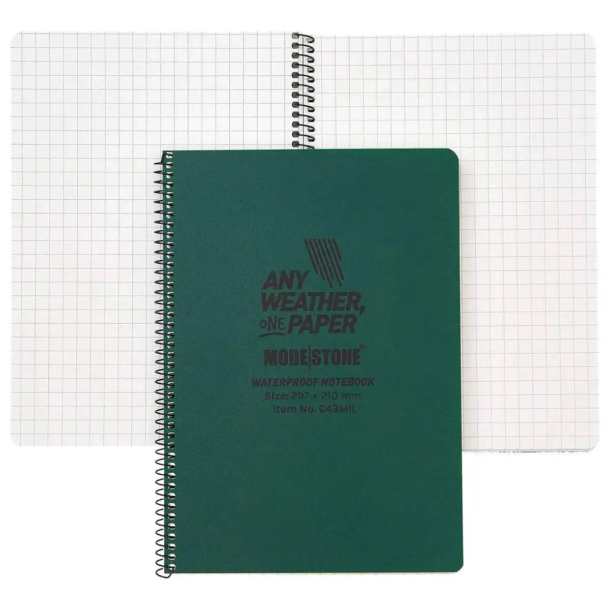 Modestone A4 Side Spiral Waterproof Notepad 100 Pages Modestone from John Bull Clothing