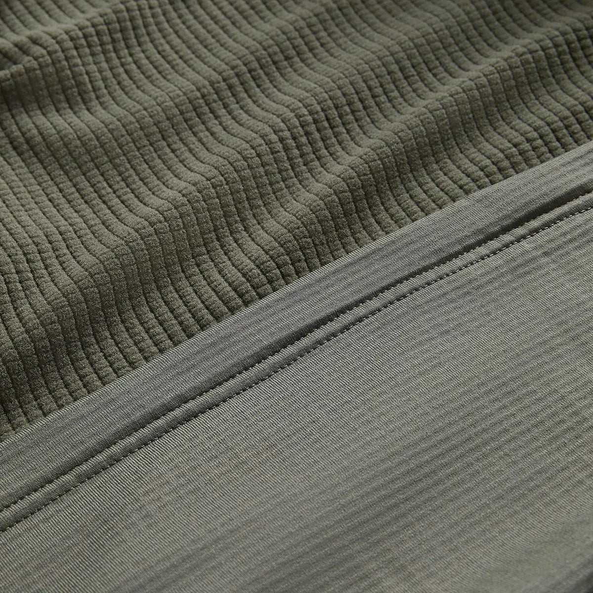 Close-up of fleece fabric texture of Montane Mens Protium Hoodie Fleece Jacket