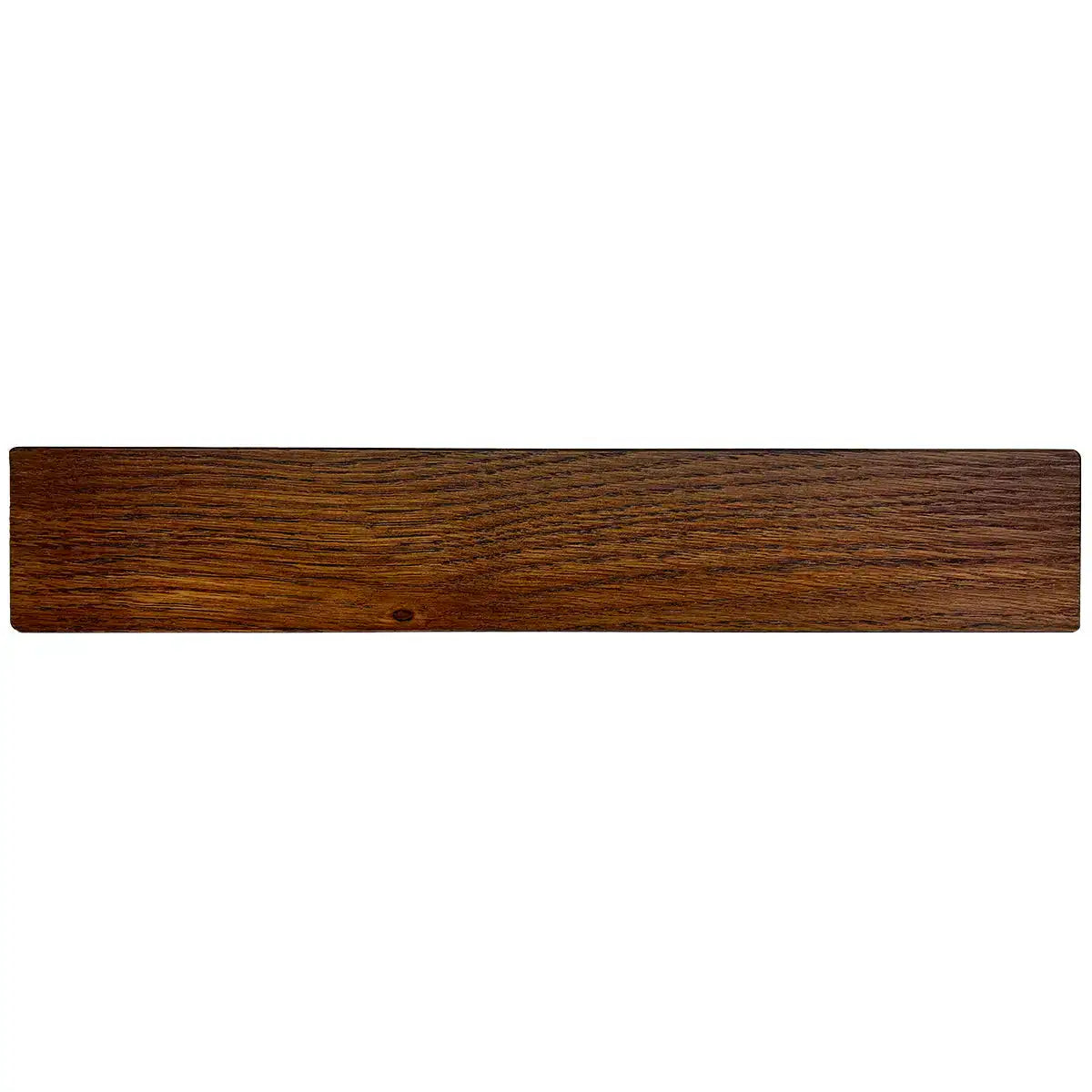 Back view of dark oak-finished wooden block for Regimental Desk Name Plate, emphasizing rich wood grain and quality finish. from John Bull Clothing