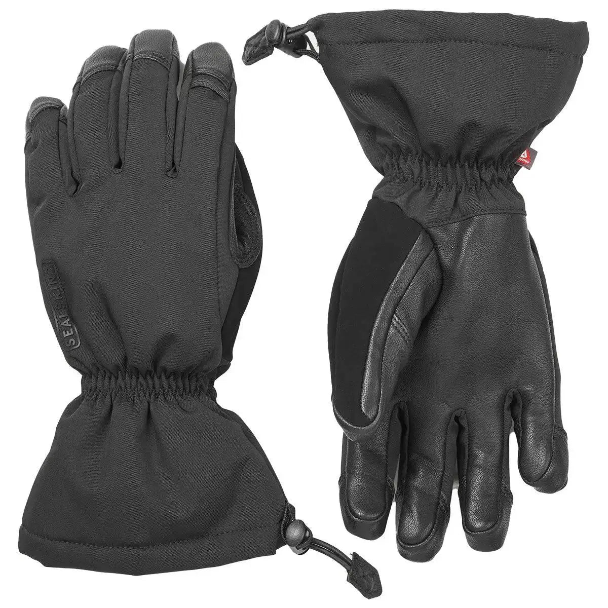 SealSkinz Southery Waterproof Extreme Cold Weather Gauntlet in black, designed for extreme winter conditions with waterproof and insulated materials. from John Bull Clothing
