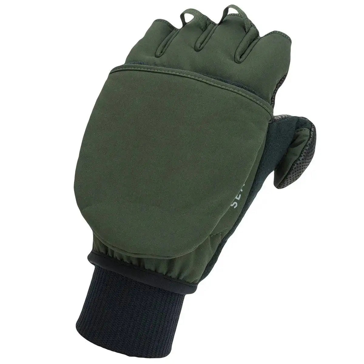 SealSkinz Walpole Windproof Convertible Mitt with a flexible mitten cover, designed for outdoor enthusiasts needing warmth and finger mobility. from John Bull Clothing