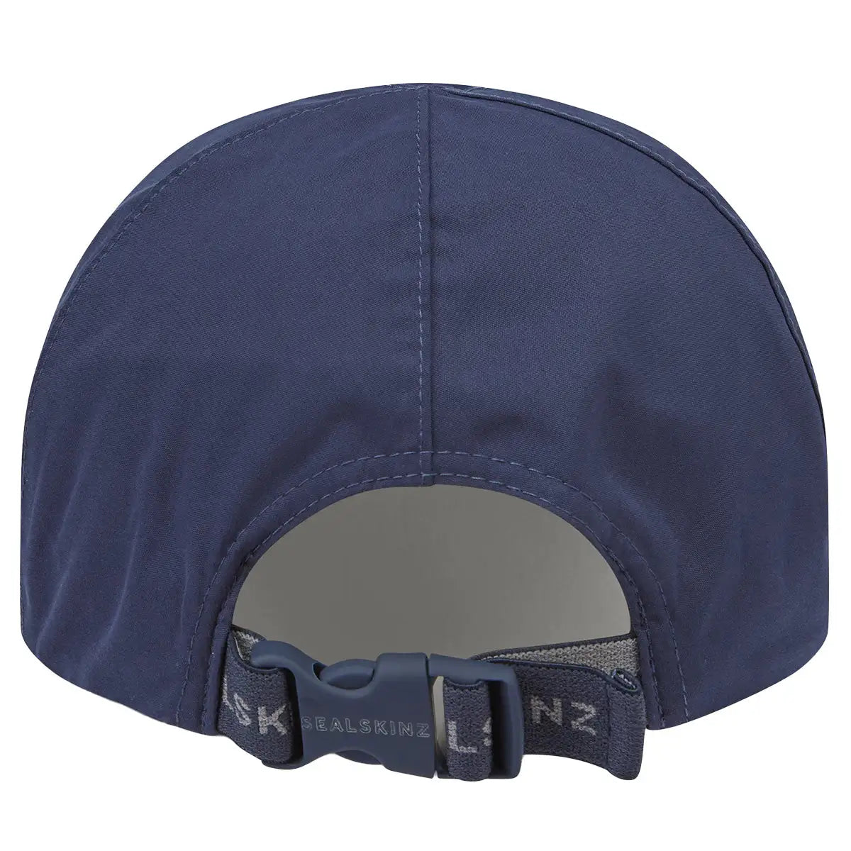 Back view of navy Sealskinz Waterproof All Weather Baseball Cap with adjustable strap for a secure fit. Designed for all-weather outdoor use. from John Bull Clothing