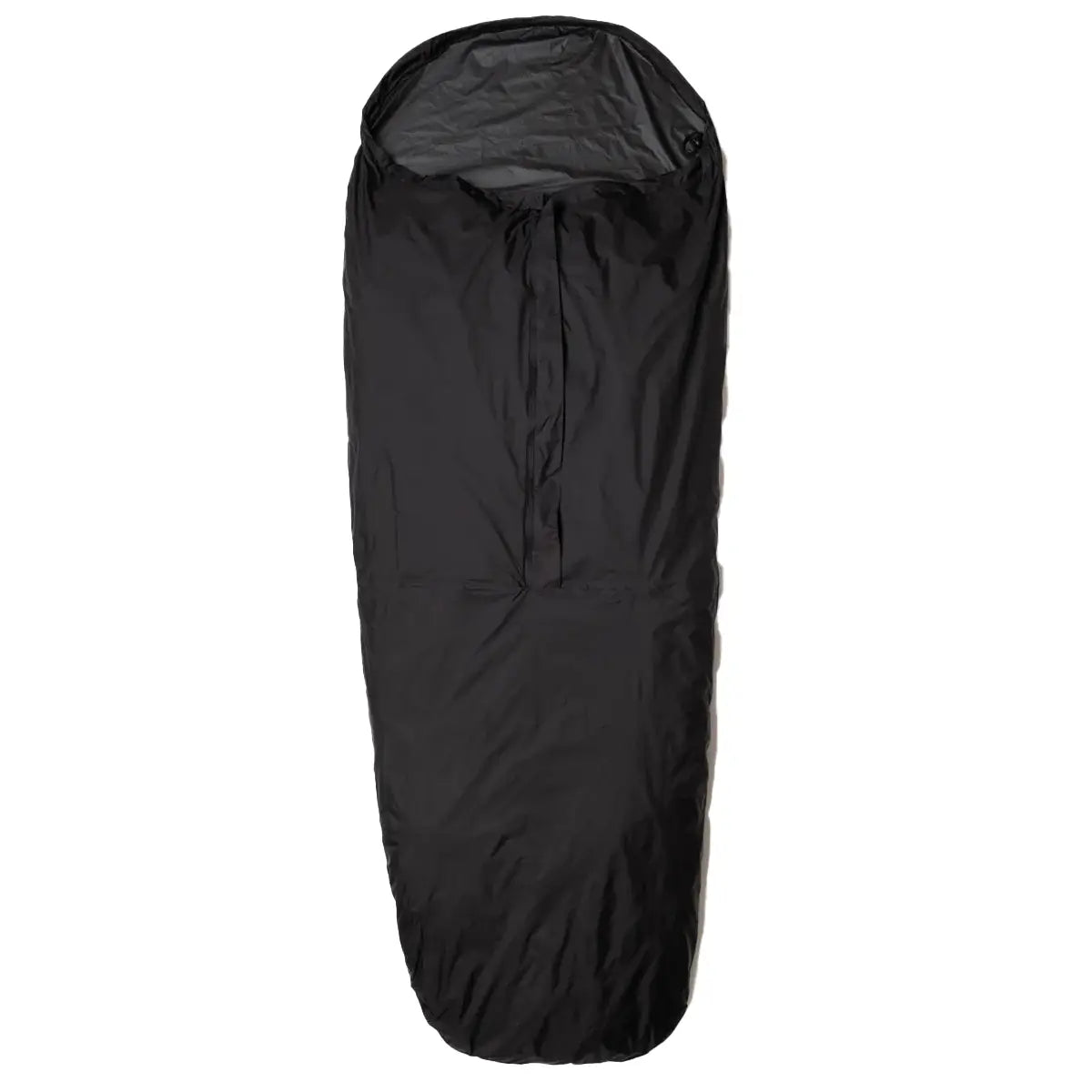 Snugpak Special Forces Waterproof Bivvi Bag WGTE in black, featuring a center zip design for tactical sleeping bag protection in extreme conditions.
