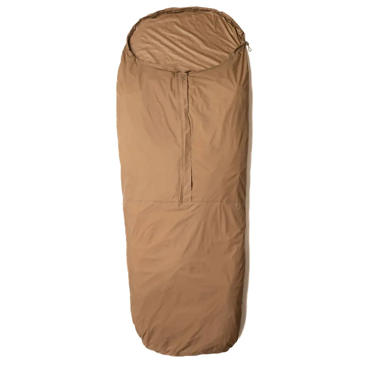 Snugpak Special Forces Waterproof Bivvi Bag WGTE in tan color, designed for military-grade waterproof sleeping protection in outdoor environments.