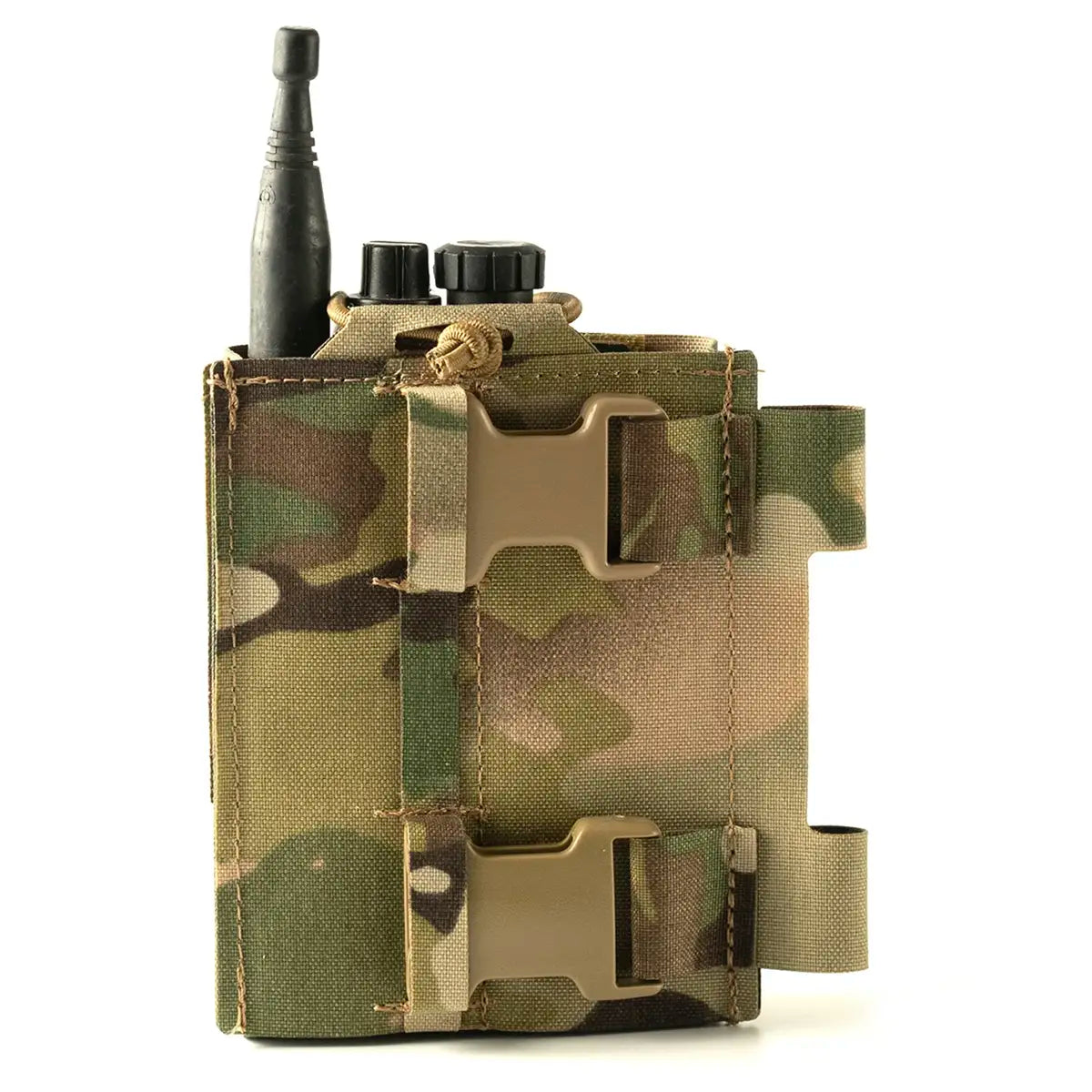 Rear view of Spectre PinFit PRR Webbing Pouch MTP showing dual buckle straps for secure attachment to MOLLE-compatible gear.