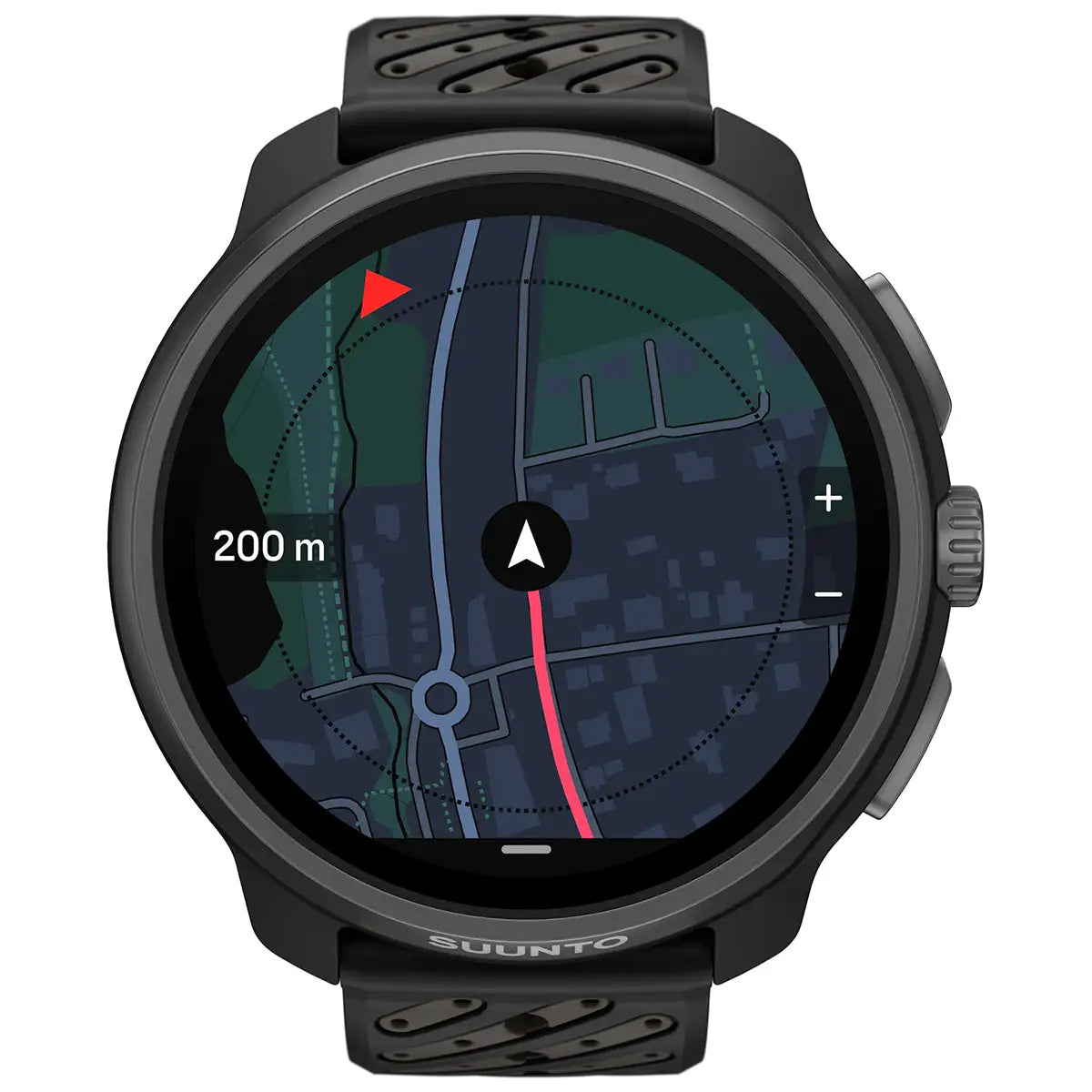 Suunto Race 2 Titanium GPS Watch with full-color navigation map and route tracking. Perfect for outdoor adventures and trail running.