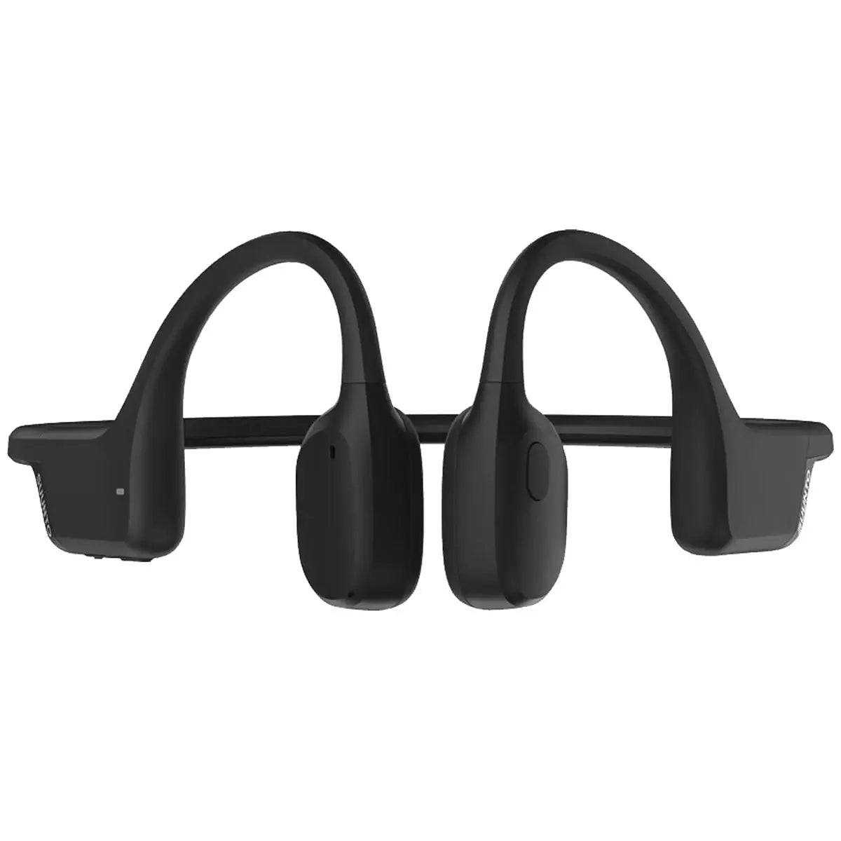 Back view of Suunto Sonic Open Ear Bone Headphones in black, displaying the ergonomic design for optimal comfort and stability.