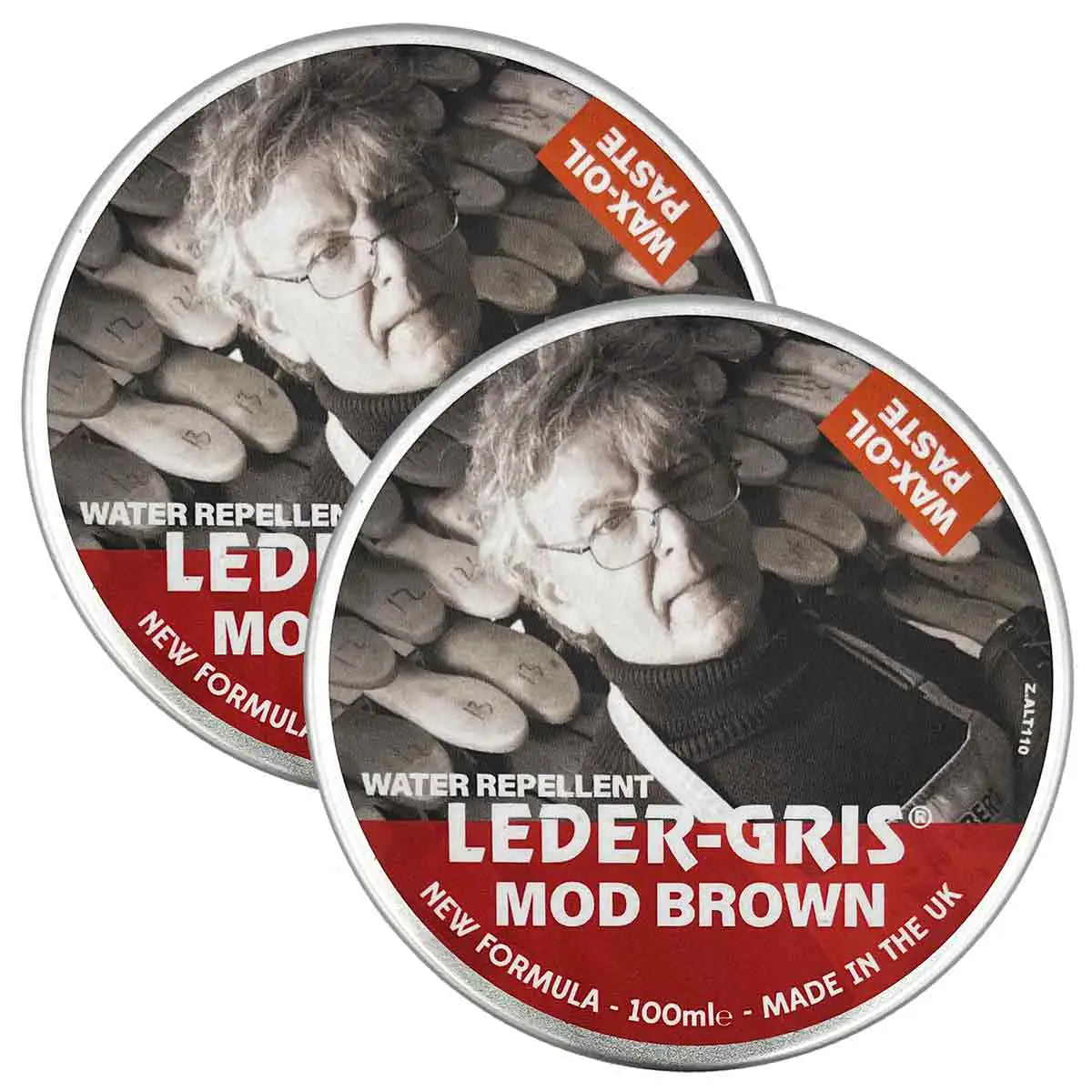 Altberg Leder-Gris Original Boot Wax Oil 80g - John Bull Clothing Mod Brown (2 Tins) from John Bull Clothing