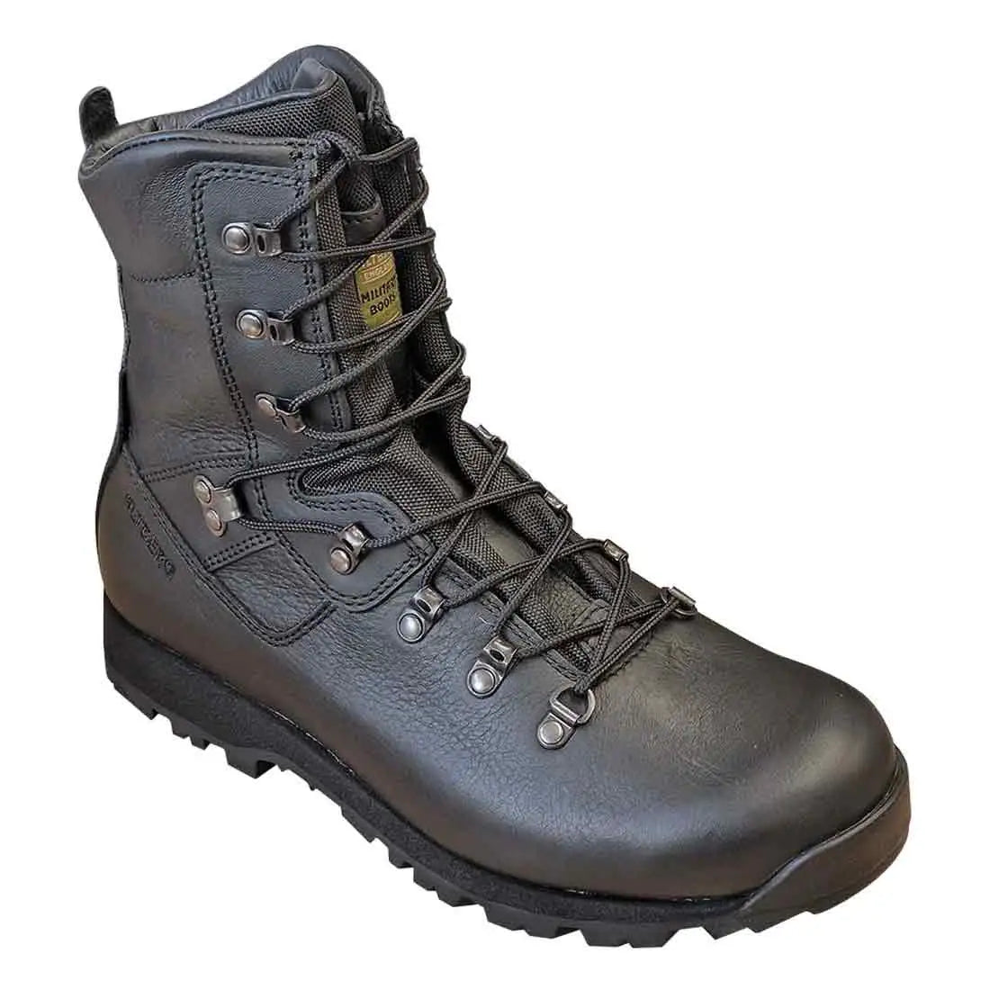 Altberg Tabbing MK3 Black Police Boot featuring a rugged leather upper, reinforced eyelets, and cushioned interior for tactical and patrol duties. from John Bull Clothing