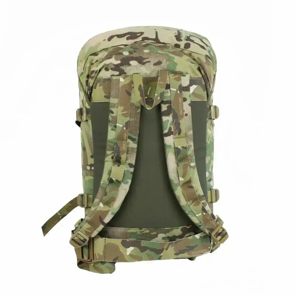 Back view of Multicam Berghaus Munro II IR Tactical Daysack with padded shoulder straps and durable tactical design for heavy-duty use. from John Bull Clothing