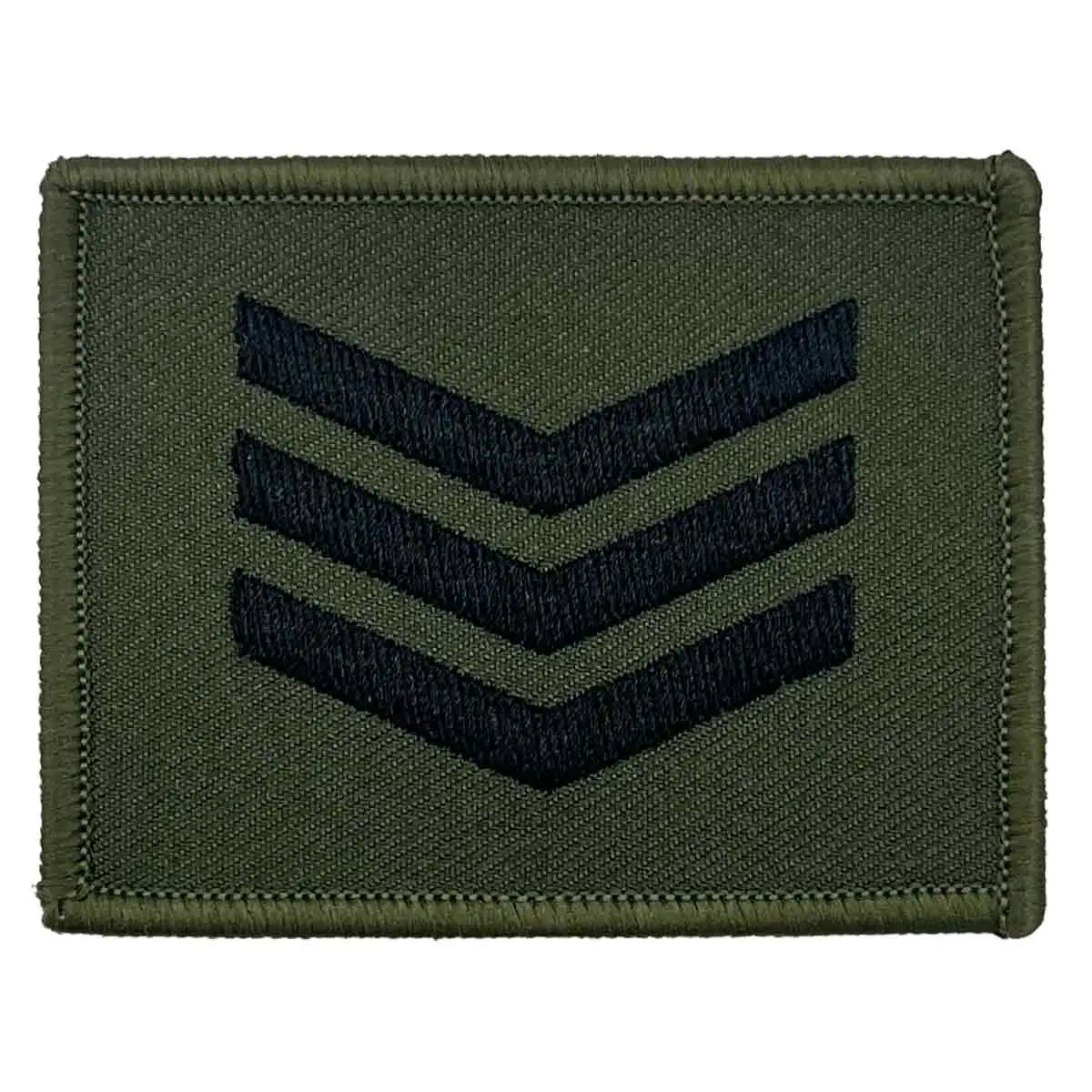 Commando Rank Square - Hook & Loop Backing - John Bull Clothing Sergeant from John Bull Clothing