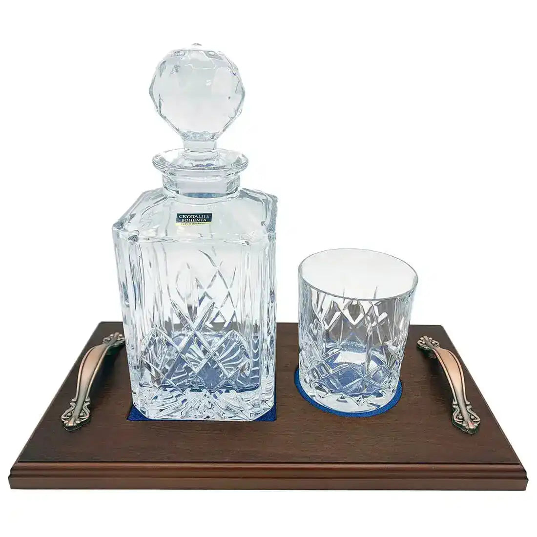 Crystal Whisky Decanter Set with 1 Glass - John Bull Clothing from John Bull Clothing