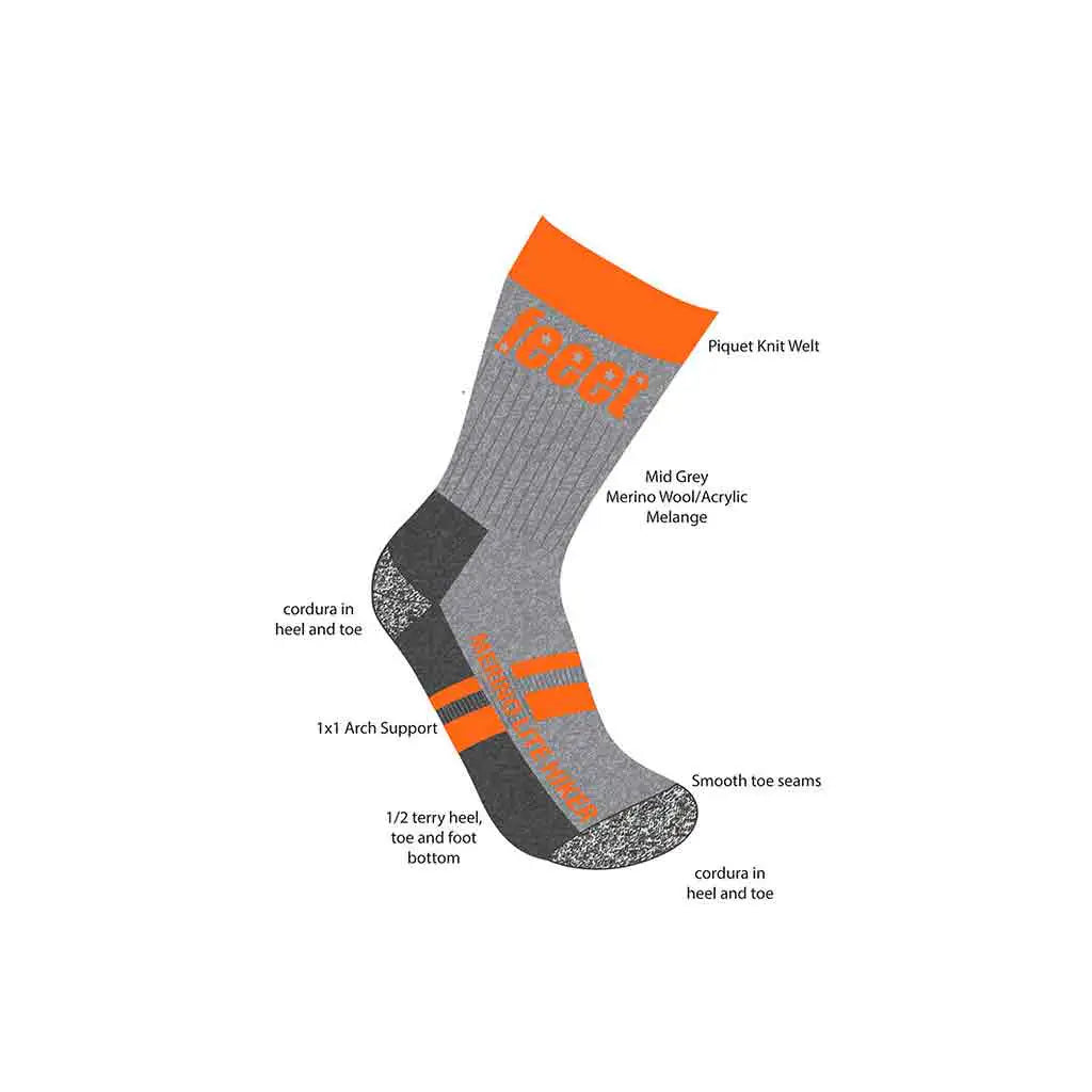 Feeet Merino Lite Hiker Socks - John Bull Clothing from John Bull Clothing
