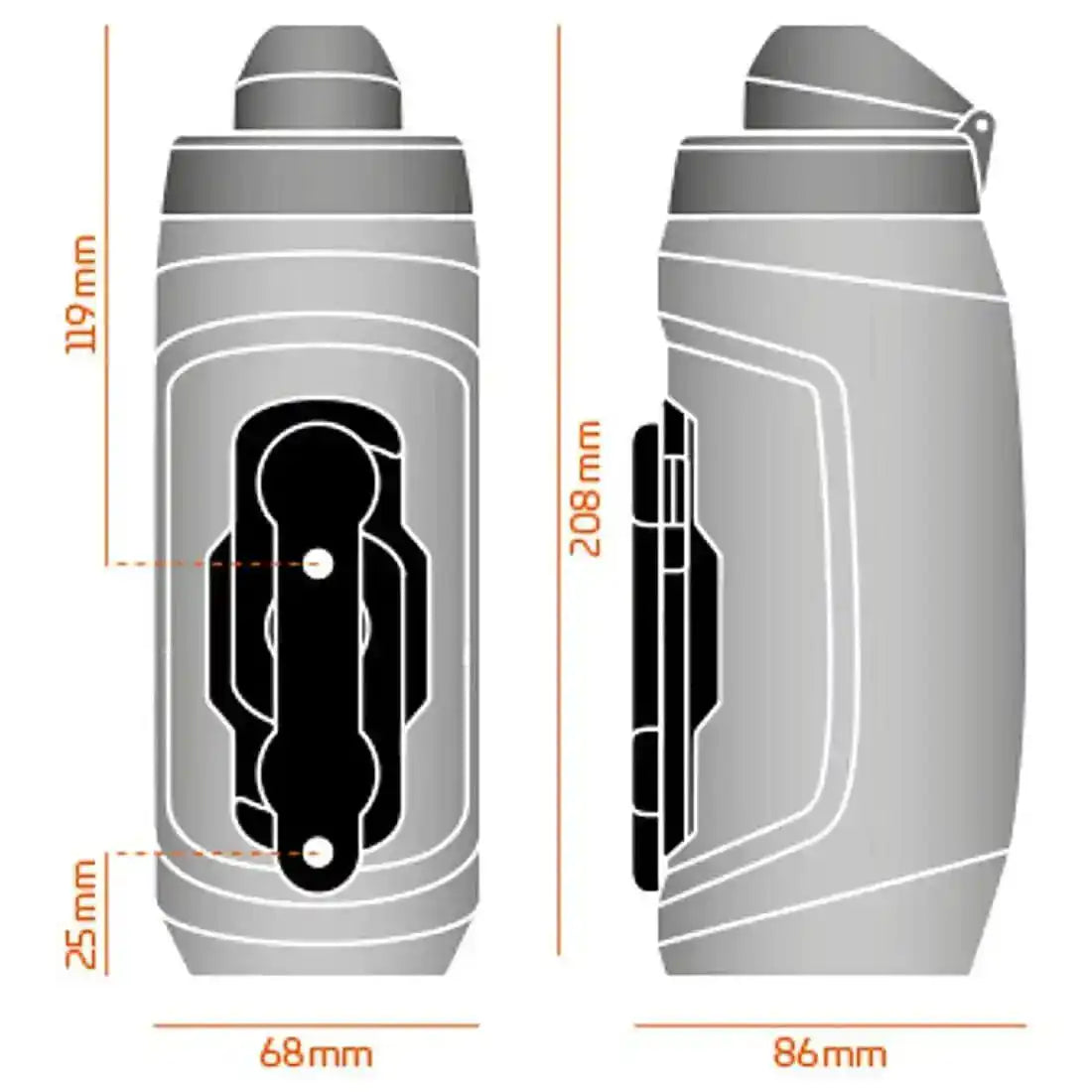 Fidlock Twist Bottle and Bike Mount with 590ml Bottle - John Bull Clothing from John Bull Clothing