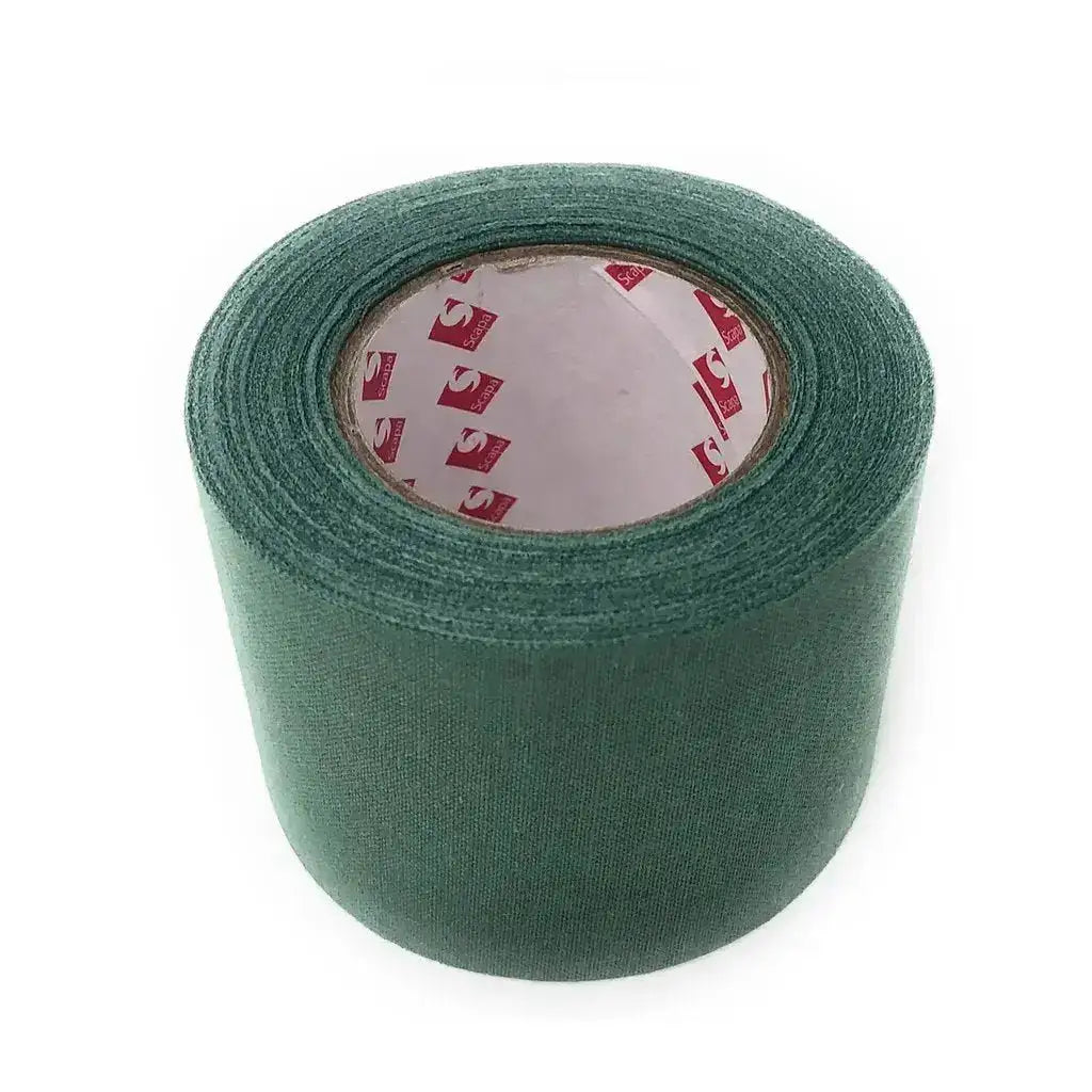 Genuine Scapa Sniper Tape 10 Metre Roll in green color, ideal for military and outdoor use, available in a 2-roll multipack from John Bulls. Green from John Bull Clothing