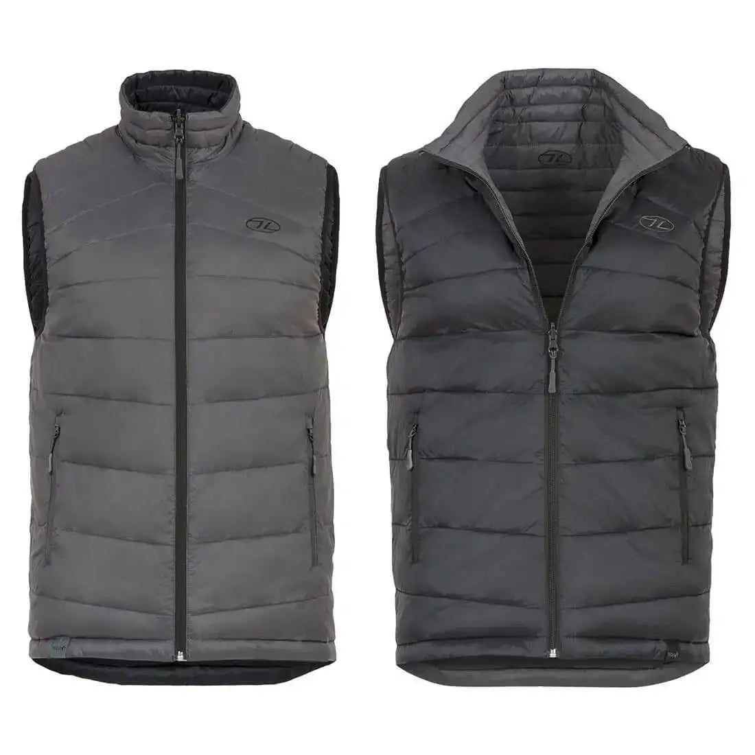 Highlander Mens Reversible Gilet Jacket - John Bull Clothing Grey from John Bull Clothing