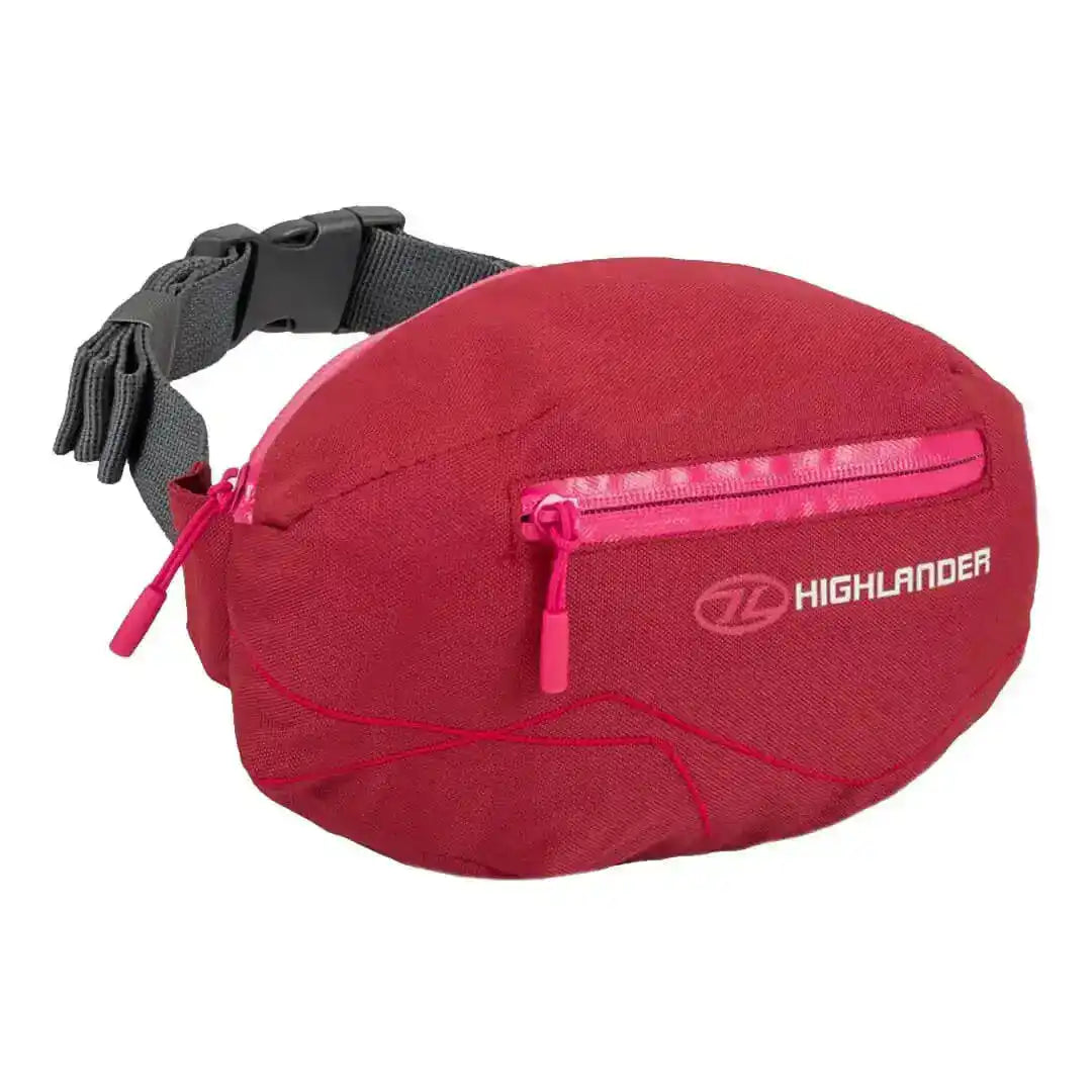 Highlander Tor Waist Bum Bag - John Bull Clothing Burgandy from John Bull Clothing