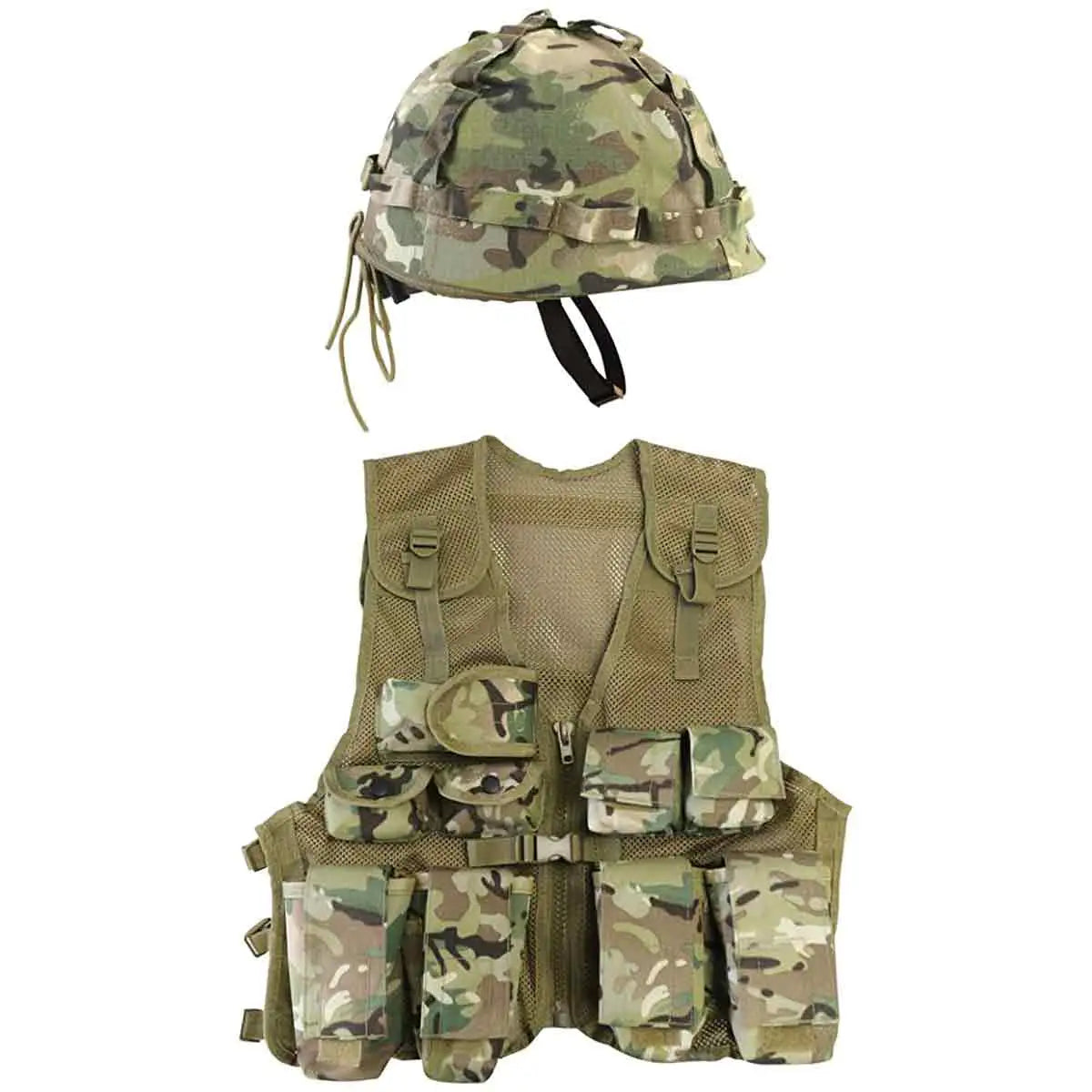 Kombat Kids Assault Vest and Helmet Set BTP - John Bull Clothing from John Bull Clothing