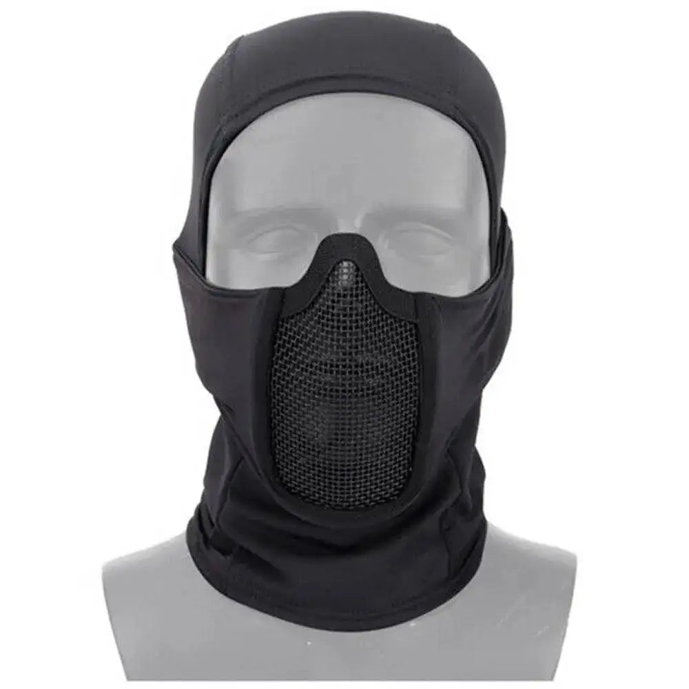 Kombat Operators Balaclava with Face Mesh - John Bull Clothing Black from John Bull Clothing