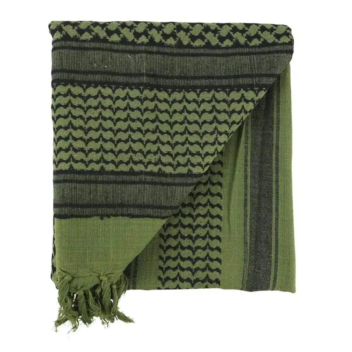 Kombat Shemagh Neck Scarf - John Bull Clothing Olive/Black from John Bull Clothing