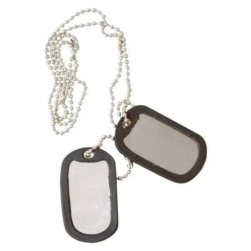 Kombat US Style Dog Tags Silver - John Bull Clothing from John Bull Clothing