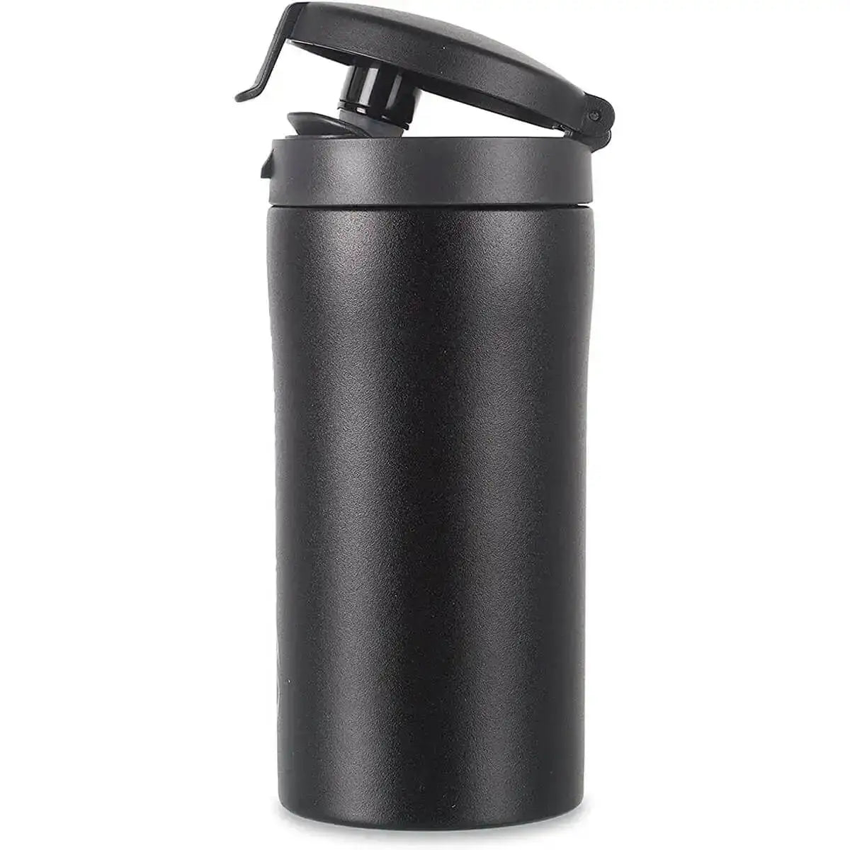 LifeVenture Flip Top Thermal Mug Black - John Bull Clothing from John Bull Clothing
