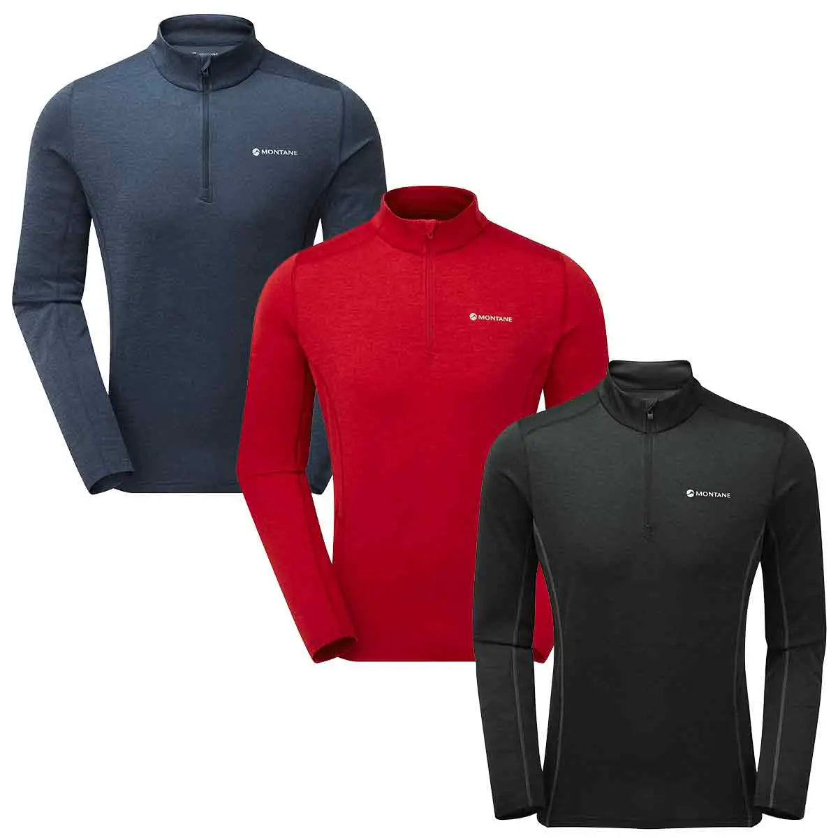 Montane Mens Dart Zip Neck T-Shirt - John Bull Clothing from John Bull Clothing