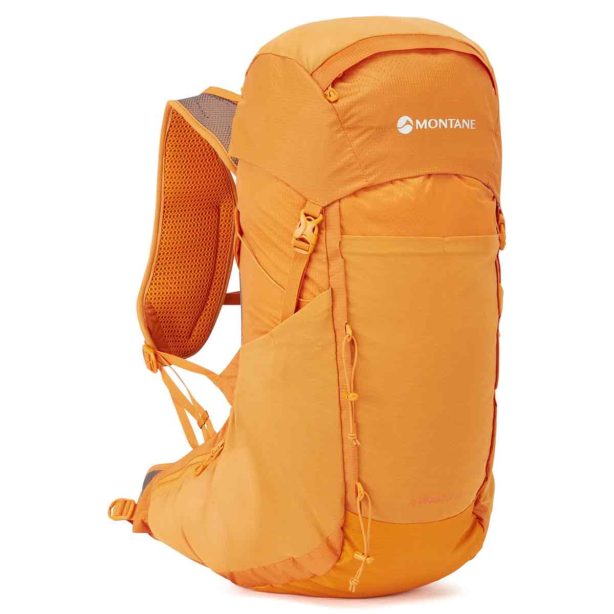 Montane Trailblazer 32 Litre Backpack in orange, offering a durable and spacious design with side pockets and a secure top lid for essentials.