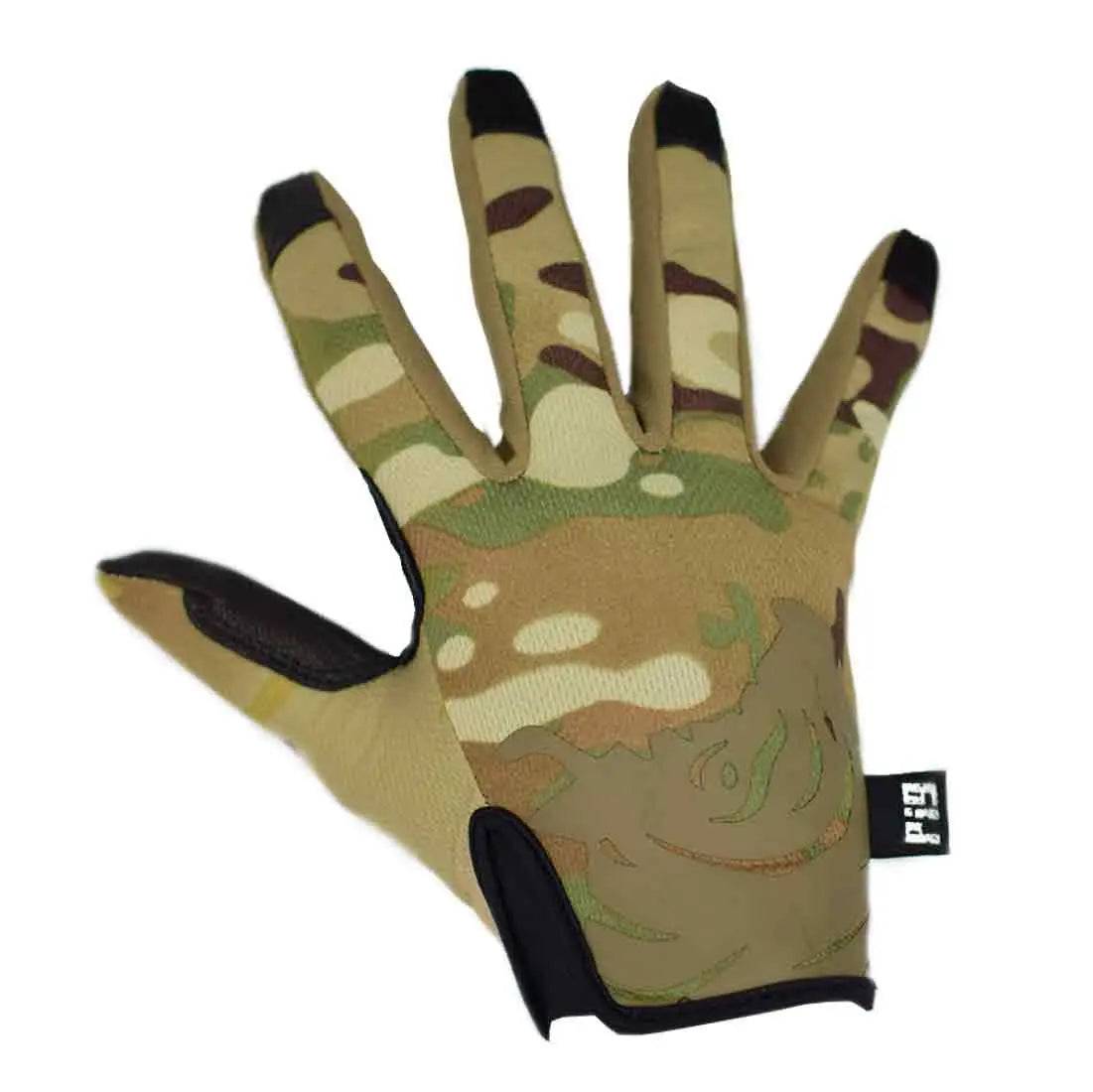 PIG FDT Delta + Plus Shooting Glove Multicam with a snug fit and tactical design for superior dexterity and comfort in military operations.