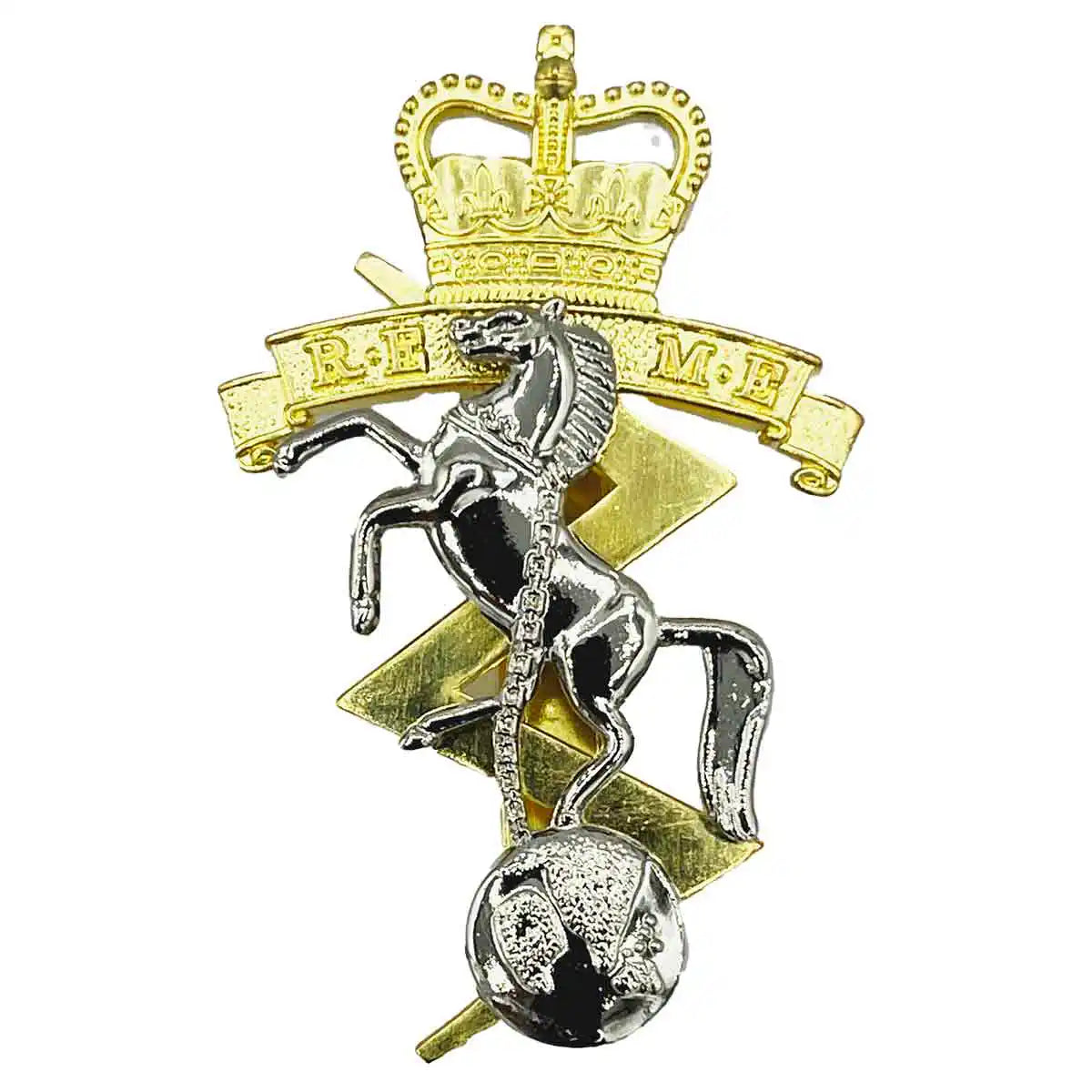 Royal Electrical & Mechanical Engineers Beret Cap Badge - John Bull Clothing from John Bull Clothing