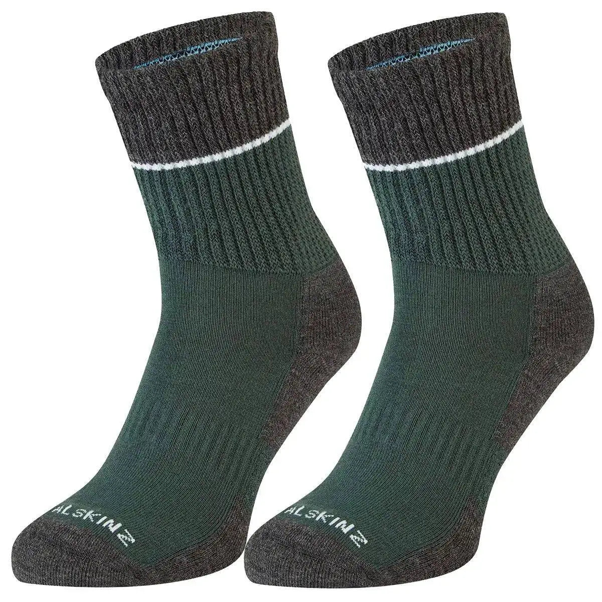 Sealskinz Thurton Solo Quickdry Mid Length Socks - John Bull Clothing Olive/Grey Marl from John Bull Clothing